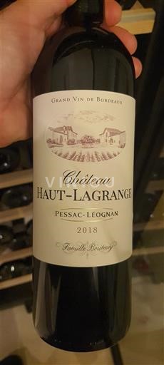 Burdeos Pessac-Léognan Hautlagrange 2018