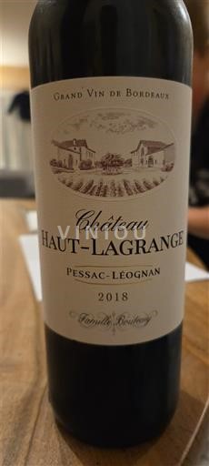 Бордо Пессак-Леоньян Hautlagrange 2018