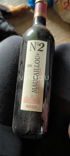Vin Rouge sec N°2 de Maucaillou Château Maucaillou 2001 France Bordeaux AOC