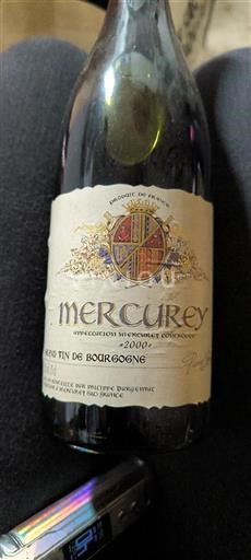 Bourgogne Mercurey Philippe Margenval 2000