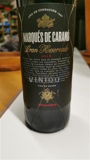 Aragon Cariñena Marqués De Caranó Gran Reserva 2016