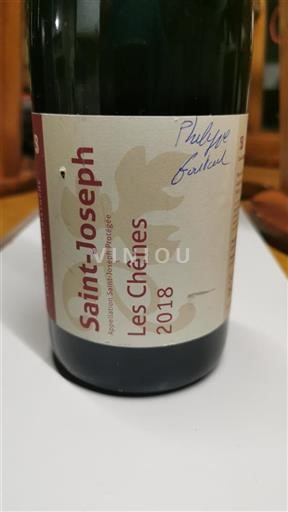 Vin Rouge sec Les Chênes 2018 France Vallée du Rhône Saint-Joseph AOC