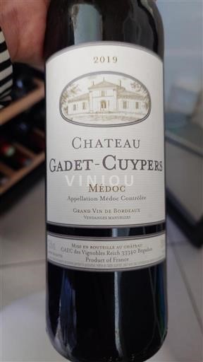 Bordeaux Médoc Château Gadetcuypers 2019
