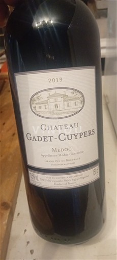 Бордо Медок Château Gadetcuypers 2019