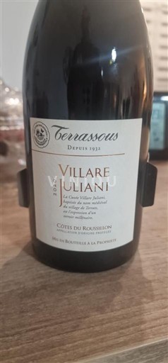 Roussillon Côtes-du-Roussillon Terrassous Villare Juliani 2020