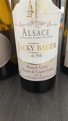 Alsace Jacky Bauer & Fils Sélection de Grains Nobles 2014