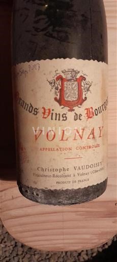 Burgundi Volnay Domaine Christophe Vaudoisey 1988