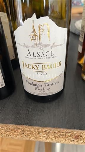 Alsace Jacky Bauer & Fils Vendanges Tardives 2020