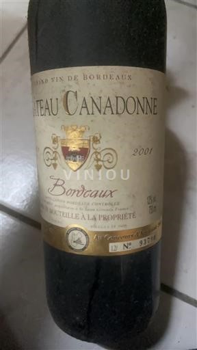 Bordeaux Château Canadonne 2001