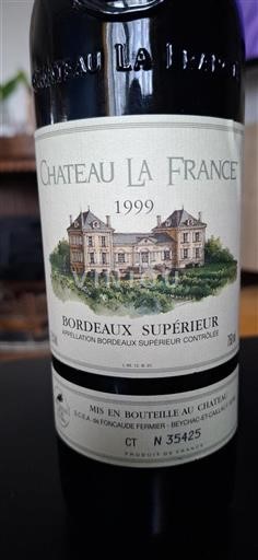 Bordeaux Bordeaux superiore Château La France 1999