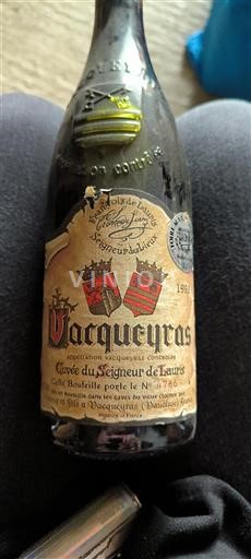 Rhône-dalen Vacqueyras Vieux Clocher du Seigneur de Lauris 1993