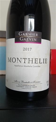 Bourgogne Monthélie Garnier & Galvin 2017