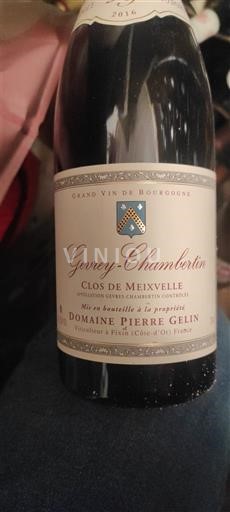 Bourgogne Gevrey-chambertin Domaine Pierre Gelin Clos de Meixvelle 2016