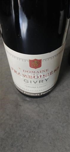 Borgoña Givry Domaine La Framboisière Champ Lalot 2013