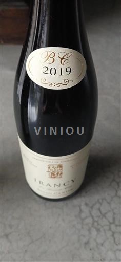 Borgogna Irancy Régis Cantin 2019