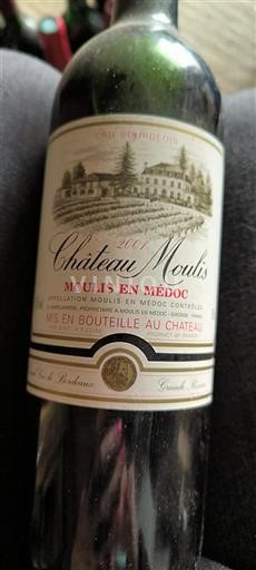 Burdeos Moulis-en-Médoc Cru Bourgeois Château Moulis Grande Réserve 2001