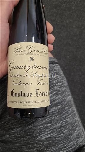 Alsace Alsace Grand Cru Grand Cru Gustave Lorentz Altenberg de Bergheim Vendanges Tardives 2010