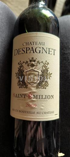 Bordéus Saint-Émilion Château Despagnet 2009