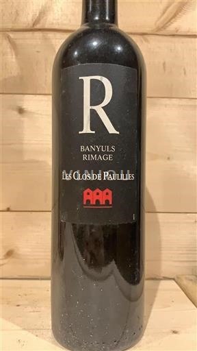 Roussillon Banyuls Les Clos De Paulilles Rimage 2015