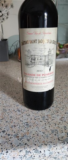 Bordeaux Lalande-de-Pomerol Saintjacques La Croix 2012
