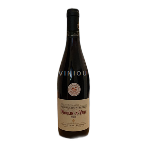 Vin Rouge sec Domaine Perrachon & Fils 2020 France Beaujolais Moulin-à-vent AOC