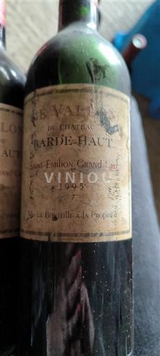 Burdeos Saint-Émilion Gran Cru Grand Cru Château Bardehaut Le Vallon 1995