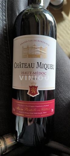 Bordeaux Haut-Médoc Château Miqueu 2011