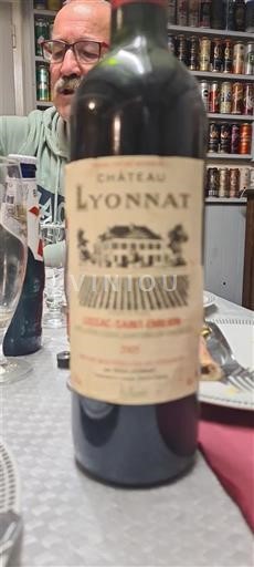 Bordeaux Lussac-saint-émilion Château Lyonnat 2005