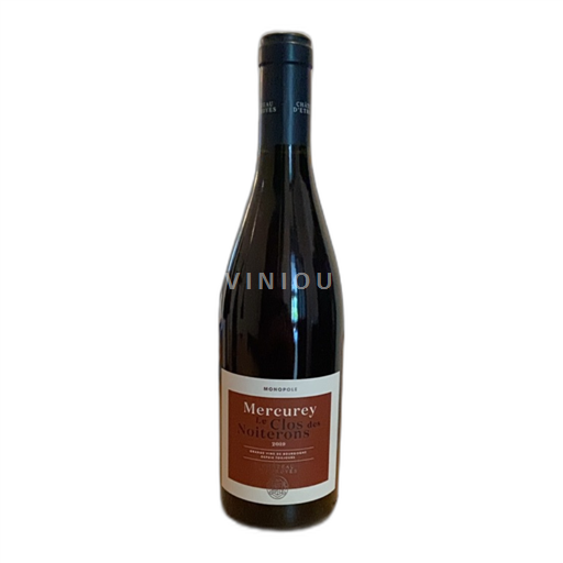 Vin Rouge sec Le Clos des Noiterons Château Rully 2019 France Bourgogne Mercurey AOC Premier Cru
