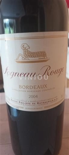 Burdeos Bordeaux Baron Philippe De Rothschild Agneau Rouge 2004