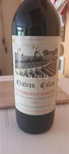 Bordeaux Không được chỉ định Château Calon 1987