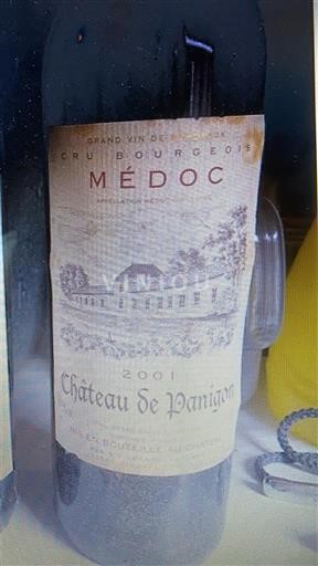 Bordeaux Médoc Cru Bourgeois Château Panigon 2001