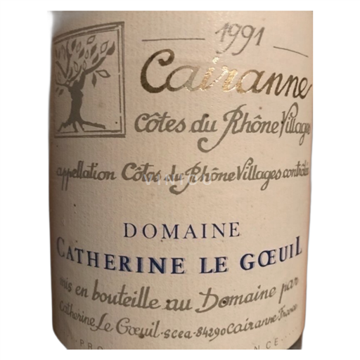 Thung lũng Rhône Cairanne Domaine Catherine Le Goeuil Carianne 1991