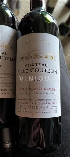 Vin Rouge sec Château Lille-Coutelin 2012 France Bordeaux Saint-Estèphe AOC