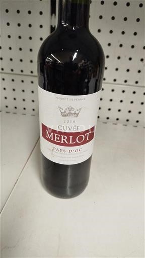 Languedoc og Roussillon Pays d'Oc Cuvée Merlot 2018