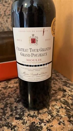 Burdeos No especificado Château Tour Granins Grand Poujeaux 2015