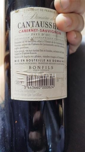 Languedoc-Roussillon Pays d'Oc Domaine Cantaussels 2019