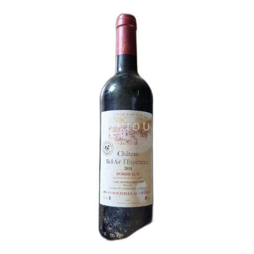 Bordeaux Ospecificerad Château Belair L'espérance 2018
