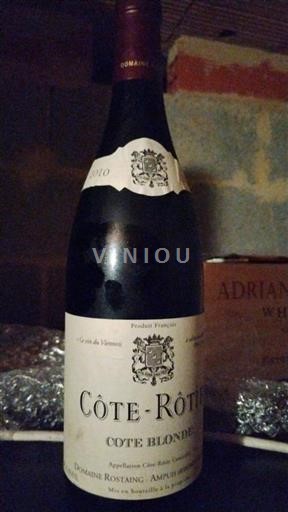 Valle del Ródano Côte-rôtie Domaine Rostaing Côte Blonde 2010