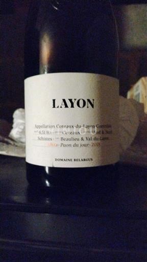 Vin Blanc moelleux Paon du jour Domaine Belargus 2018 France Vallée de la Loire Coteaux-du-layon AOC