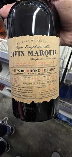 Rhône-dalen Côtes-du-Rhône-Villages Divin Marquis Exceptionnelle 2020