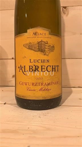 Alsace Gewurztraminer Lucien Albrecht Melchior 2013