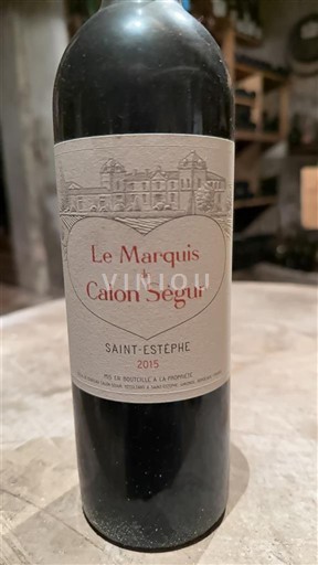 Burdeos Saint-Estèphe Calon Ségur Le Marquis de Calon Ségur 2015