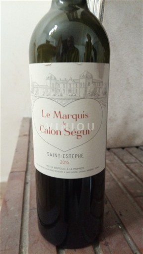 Burdeos Saint-Estèphe Calon Ségur Le Marquis de Calon Ségur 2015