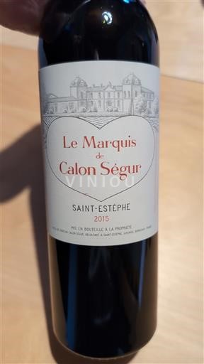 Бордо Сен-Естеф Calon Ségur Le Marquis de Calon Ségur 2015