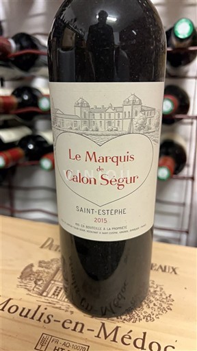 Bordeaux Saint-Estèphe Calon Ségur Le Marquis de Calon Ségur 2015