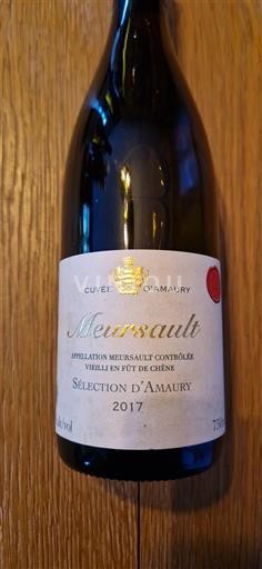 Bourgogne Meursault Cuvée Amaury 2017