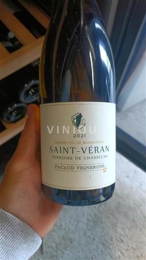 Burgundy Saint-Véran Pacaud Vignerons Terroirs de Chasselas 2021