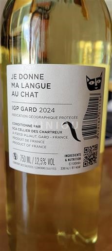 Languedoc và Roussillon Gard Sca Cellier Des Chartreux Je donne ma langue au chat 2024