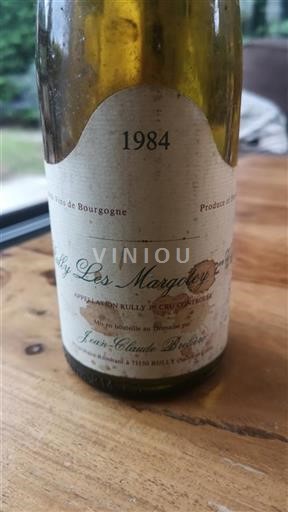 Burgund Rully Premier Cru Jean-Claude Brelière Les Margotey 1984